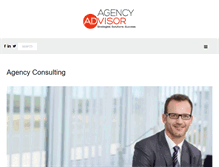 Tablet Screenshot of agencyadvisor.com